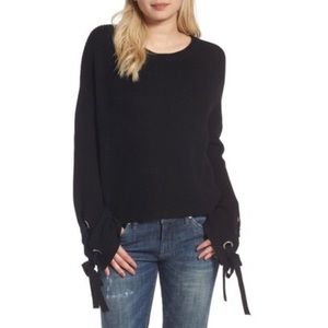 Love by Design Grommet Sleeve pullover sweater